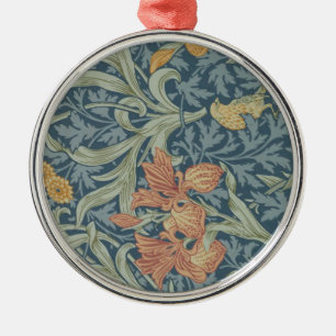William Morris Decorative Art Iris Pattern Metalen Ornament