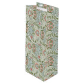 William Morris Decorative Art Persian Pattern Wijn Cadeautas (Voorkant Gekanteld)