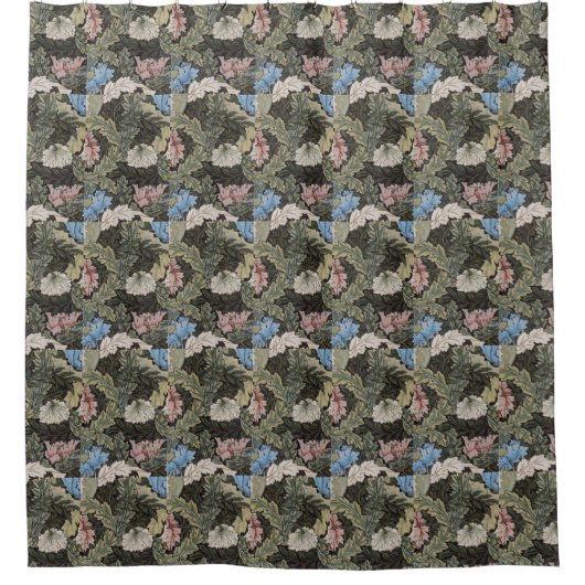 William Morris Decorative Art Wreath Pattern Douchegordijn (Voorkant)