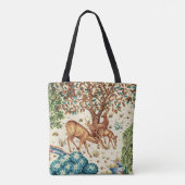 William Morris Deer van een Brook Tapestry Beige Draagtas (Achterkant)
