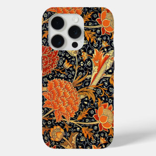 William Morris  design, Cray iPhone 15 Pro Case