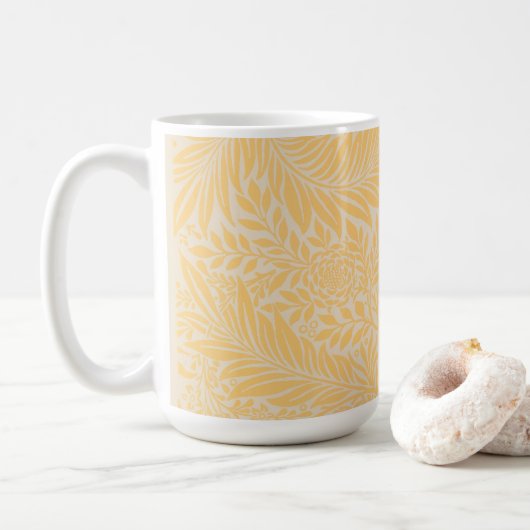 William Morris design d'art Larkspur mug (Avec donut)