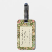 William Morris Design Norwich Pattern Bagagelabel (Achterkant verticaal)