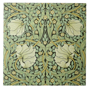 William Morris design, Pimpernel in Green Tegeltje