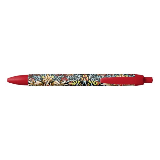 William Morris design, Snakeshead Zwarte Inkt Pen (Achterkant)