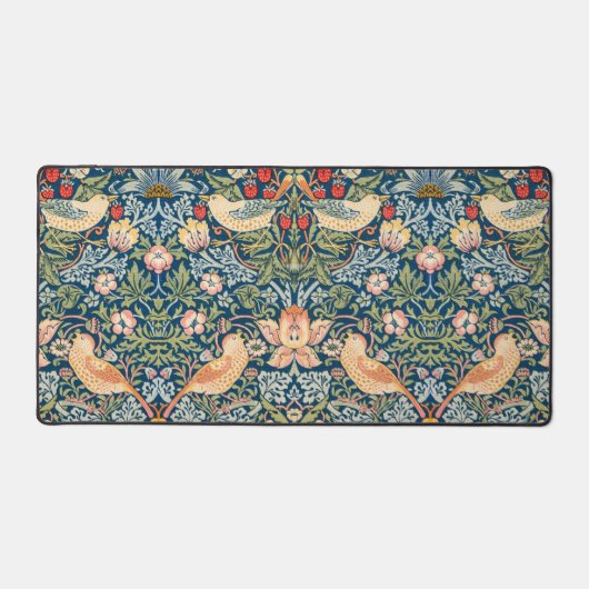 William Morris Desk Mats - Strawberry Thief Print (Recto)