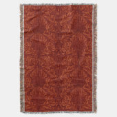 William Morris: Diepe rode Acanthus deken (Voorkant Verticaal)