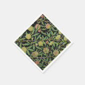 William Morris Donkere Granaatappel Fruit Patroon Servet (Hoek)