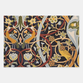William Morris drie  patronen Inpakpapier Vel