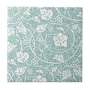 William Morris Druivenpatroon Teal Turquoise Tegeltje