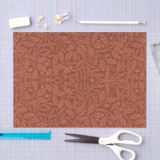 William Morris Eikels & Eikenbladeren Decoupage Pa Tissuepapier