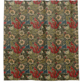 William Morris  Elegant Bloemenpatroon Douchegordijn