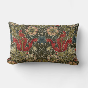 William Morris  Elegant Bloemenpatroon Kussen