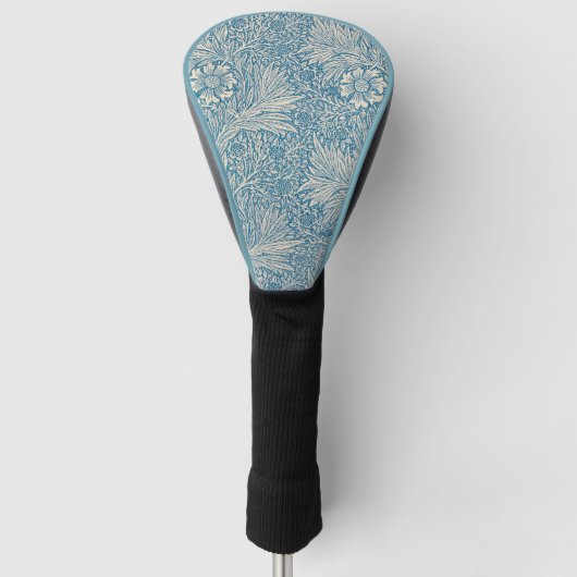 William Morris - Elegant Blue Marigold  Golfheadcover (Voorkant)