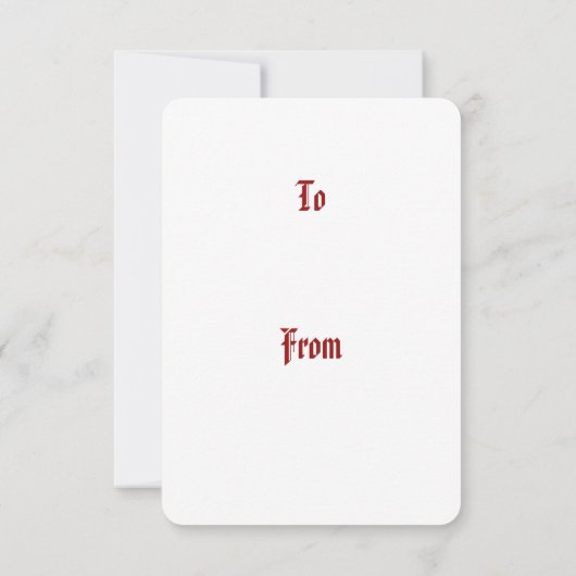 William Morris Elegant Holiday Carte Enclôture Cad (Dos)