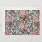 William Morris élégante invitation Brunch rustique (Dos)