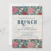 William Morris elegante rustieke Brunch uitnodigin Kaart (Voorkant)