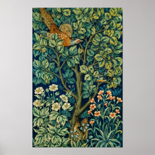 William Morris en John Henry Dearle's fazant Poster