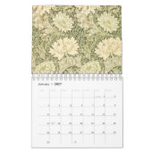 William Morris esthétique art floral calendrier de (Jan 2027)