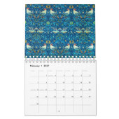 William Morris esthétique art floral calendrier de (Feb 2027)