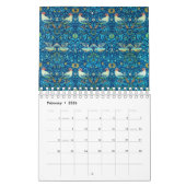 William Morris esthétique art floral calendrier de (Feb 2026)