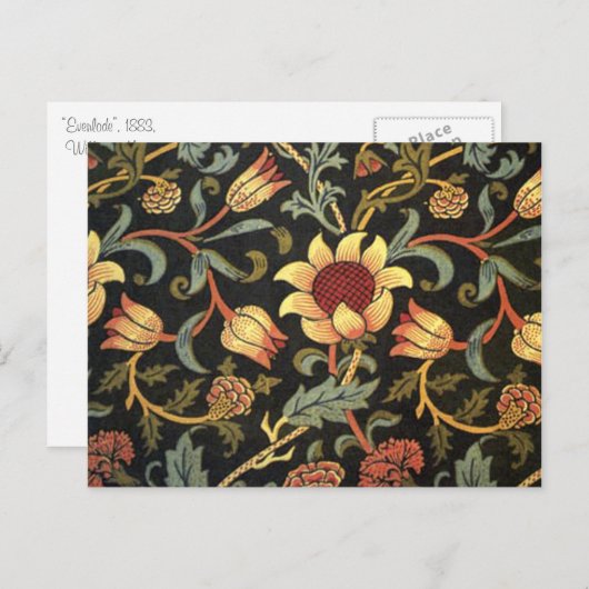 William Morris Evenlode Briefkaart (Voorkant / Achterkant)