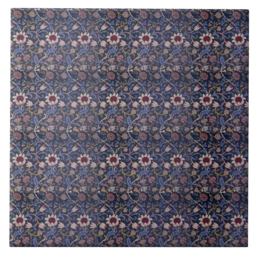  William Morris Evenlode Textile Design Tegeltje (Voorkant)