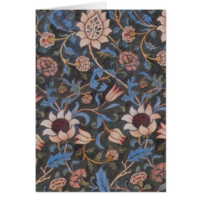 William Morris Evenlode Textile Floral Art (Voorkant)
