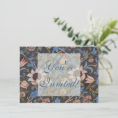 William Morris Evenlode Textile Floral Art Kaart (Staand voorkant)
