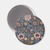 William Morris Evenlode Textile Floral Art Magneet (Voorkant / Achterkant)