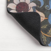 William Morris Evenlode Textile Floral Art Muismat (Hoek)