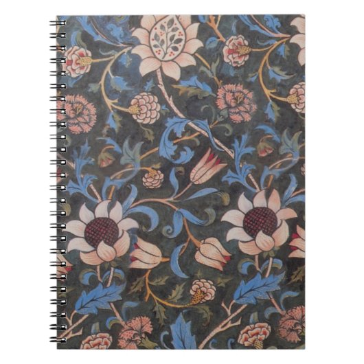 William Morris Evenlode Textile Floral Art Notitieboek (Voorkant)