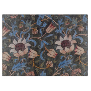 William Morris Evenlode Textile Floral Art Snijplank