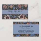 William Morris Evenlode Textile Floral Art Visitekaartje (Voorkant / Achterkant)