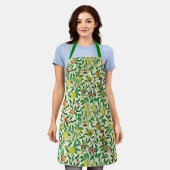 William Morris Exotic Fruit, Lemon Yellow Apron Schort (Gedragen)