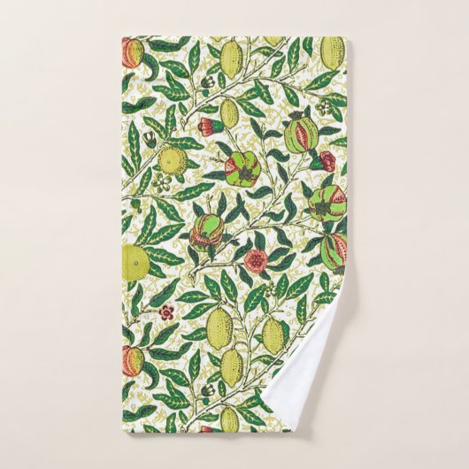 William Morris Exotic Fruit, Lemon Yellow Bad Handdoek (Handdoek)