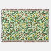 William Morris Exotic Fruit, Lemon Yellow Deken (Voorkant)