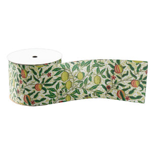 William Morris Exotic Fruit, Lemon Yellow Grosgrain Lint