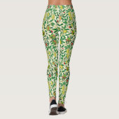 William Morris Exotic Fruit, Lemon Yellow Leggings (Achterkant)