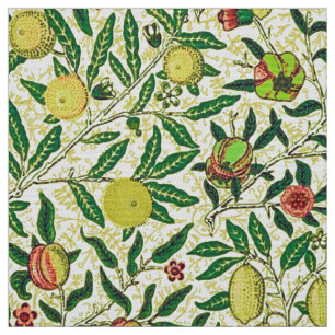 William Morris Exotic Fruit, Lemon Yellow Stof