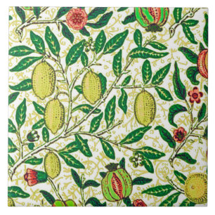 William Morris Exotic Fruit, Lemon Yellow Tegeltje