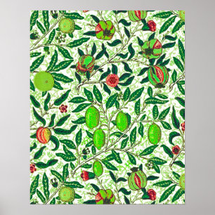 William Morris Exotic Fruit, Limans and Peaches Poster
