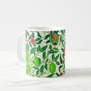 William Morris Exotic Fruit, Lime Green Koffiemok