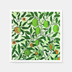 William Morris Exotic Fruit, Lime Green Servet