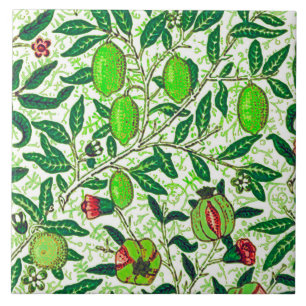 William Morris Exotic Fruit, Lime Green Tegeltje