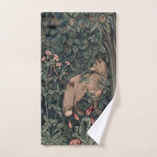 William Morris Faune sauvage Fox (Serviette à main)