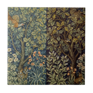 William Morris Fazant Vogel Boom Bloem Tegeltje
