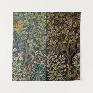William Morris Fazant Vogel Boom Bloem Wandkleed