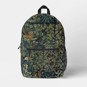 William Morris Fazant Vogel Boom Bos Bedrukte Rugzak