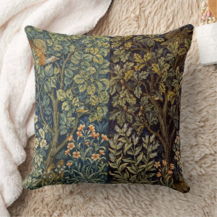 William Morris Fazant Vogel Bosland Tapijt Kunst Kussen